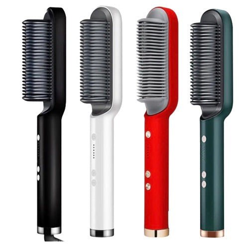 Hair Straightener Brush Curling Comb 2 In 1 Hair Hot Comb
