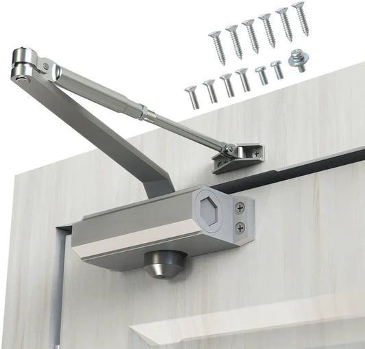 Automatic Door Closer: Residential Grade, Small Size, Hydraulic Operation, Aluminum Alloy Construction