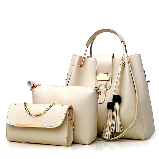 3 piece Handbag for girls-Leather Bag For Girls