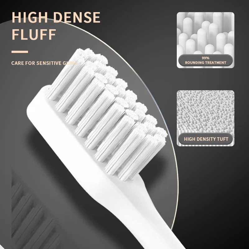 Adult Black White Classic Acoustic Electric Toothbrush