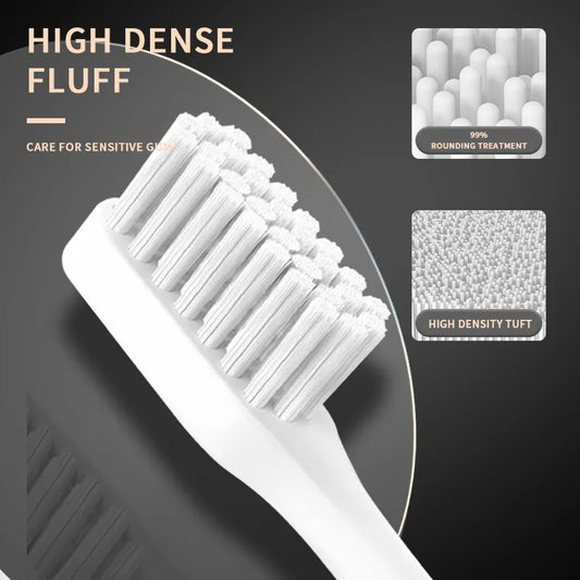 Adult Black White Classic Acoustic Electric Toothbrush