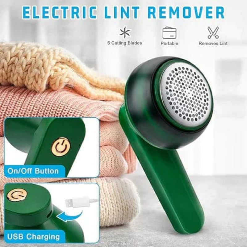 Electric Rechargeable Portable Lint Remover - Sweater and Clothing Lint Cleaner